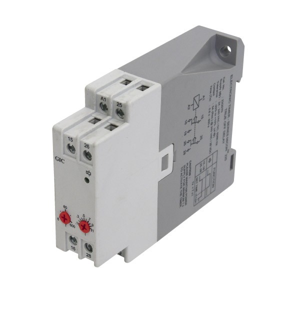 TRUE OFF DELAY TIMER 0.6S-10Min 24/240V AC/DC 2C/O DIN/BASE 5A