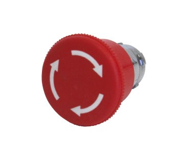 MUSH HEAD PB TURN-RELEASE 40MM RED