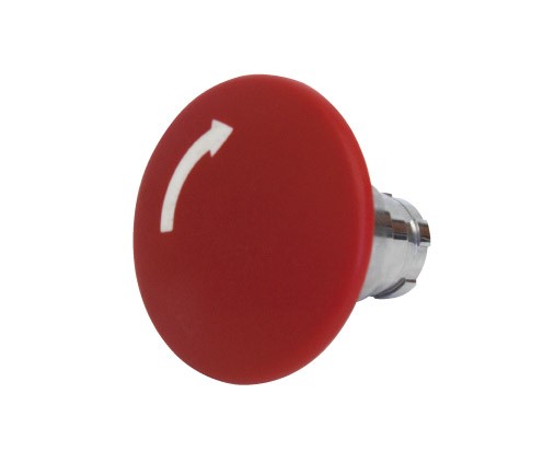 MUSH HEAD PB TURN-RELEASE 60MM RED