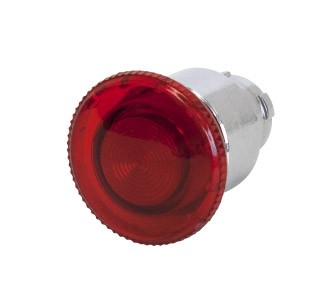 ILL PB MUSH HEAD 40MM PUSH PULL RED