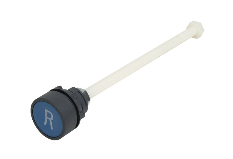 RESET PB HEX PLUNGER BLUE "R"