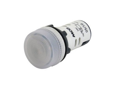 INTEGRAL P-LIGHT WHT W/LED 24VAC/DC