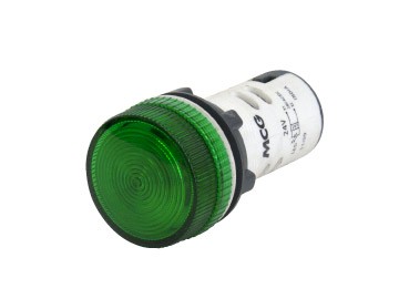 INTEGRAL P-LIGHT GRN W/LED 24VAC/DC