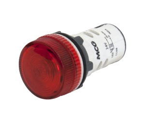 INTEGRAL P-LIGHT RED W/LED 48VAC/DC