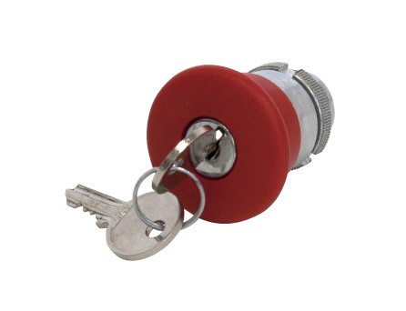 MUSH HEAD PB MTL 40MM RED KEY-REL KEY# 455