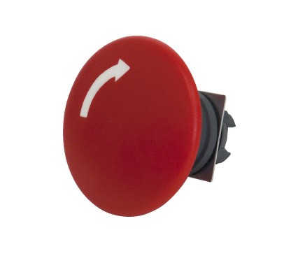 MUSH HEAD PB PLSTC 60MM RED TWIST-REL