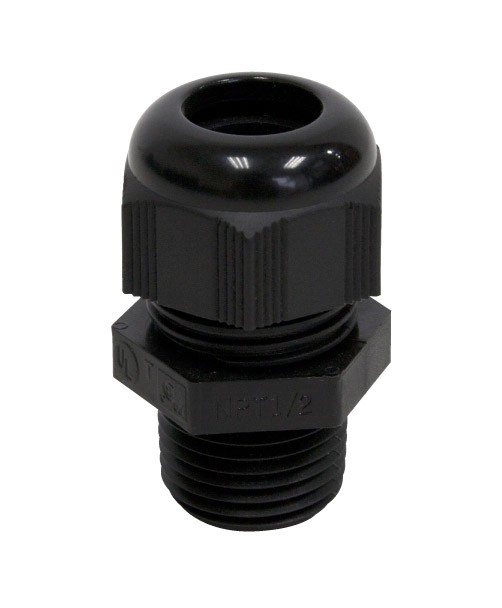 3/8" NPT IP68 DOME CONN 0.20" - 0.39" BLK