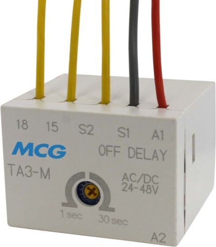 MINI FRONT MTD ELECT. TIMER ON DELAY 0.1-30SEC 24/48V AC/DC