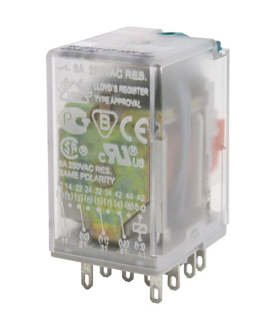 RLY PLUG-IN 4P MECH TST 12VDC 14PIN