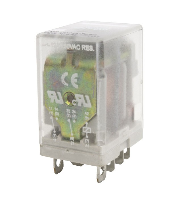 RLY FLAT INSERT PLUG-IN 2P LED 110VDC 8PIN