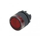 ILL PB PLAS FLUSH SPRG RET LED/NEON RED