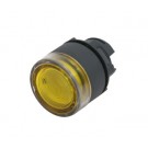 ILL PB PLAS FLUSH SPRG RET LED/NEON YEL