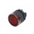 ILL PB PLAS FLUSH SPRG RET LED/NEON RED